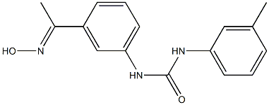 3-{3-[1-(hydroxyimino)ethyl]phenyl}-1-(3-methylphenyl)urea Structure