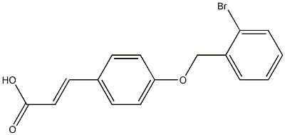 3-{4-[(2-bromophenyl)methoxy]phenyl}prop-2-enoic acid 구조식 이미지