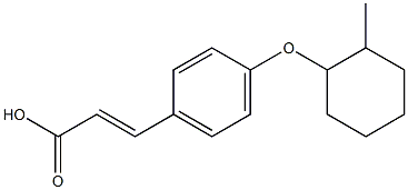 3-{4-[(2-methylcyclohexyl)oxy]phenyl}prop-2-enoic acid Structure