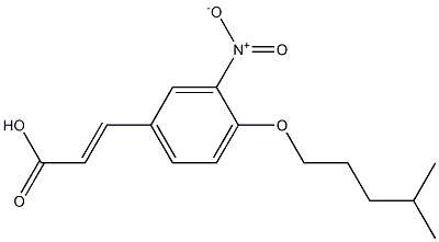 3-{4-[(4-methylpentyl)oxy]-3-nitrophenyl}prop-2-enoic acid Structure