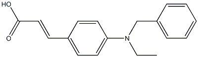 3-{4-[benzyl(ethyl)amino]phenyl}prop-2-enoic acid Structure