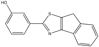 3-{8H-indeno[1,2-d][1,3]thiazol-2-yl}phenol Structure