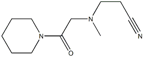 3-{methyl[2-oxo-2-(piperidin-1-yl)ethyl]amino}propanenitrile 구조식 이미지