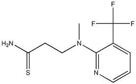 3-{methyl[3-(trifluoromethyl)pyridin-2-yl]amino}propanethioamide Structure