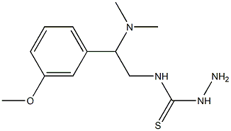 3-amino-1-[2-(dimethylamino)-2-(3-methoxyphenyl)ethyl]thiourea 구조식 이미지