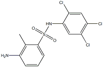 3-amino-2-methyl-N-(2,4,5-trichlorophenyl)benzene-1-sulfonamide Structure