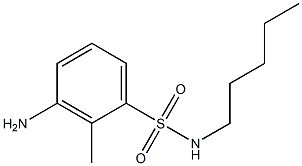 3-amino-2-methyl-N-pentylbenzene-1-sulfonamide 구조식 이미지