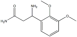 3-amino-3-(2,3-dimethoxyphenyl)propanamide Structure