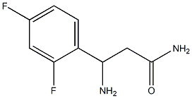 3-amino-3-(2,4-difluorophenyl)propanamide Structure