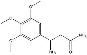 3-amino-3-(3,4,5-trimethoxyphenyl)propanamide Structure