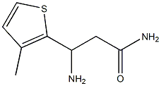 3-amino-3-(3-methylthiophen-2-yl)propanamide Structure