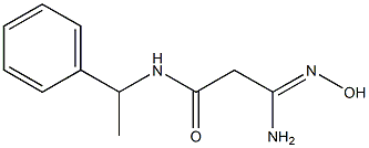 3-amino-3-(hydroxyimino)-N-(1-phenylethyl)propanamide Structure