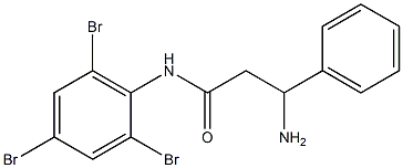 3-amino-3-phenyl-N-(2,4,6-tribromophenyl)propanamide 구조식 이미지
