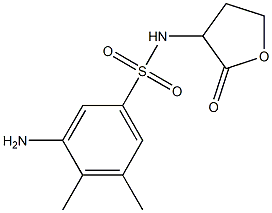 3-amino-4,5-dimethyl-N-(2-oxooxolan-3-yl)benzene-1-sulfonamide Structure