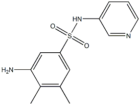 3-amino-4,5-dimethyl-N-(pyridin-3-yl)benzene-1-sulfonamide 구조식 이미지