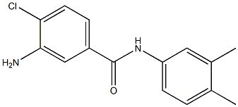 3-amino-4-chloro-N-(3,4-dimethylphenyl)benzamide 구조식 이미지