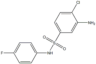 3-amino-4-chloro-N-(4-fluorophenyl)benzene-1-sulfonamide 구조식 이미지