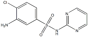 3-amino-4-chloro-N-(pyrimidin-2-yl)benzene-1-sulfonamide 구조식 이미지