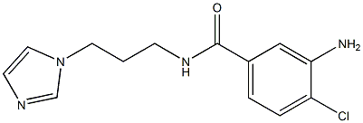 3-amino-4-chloro-N-[3-(1H-imidazol-1-yl)propyl]benzamide 구조식 이미지