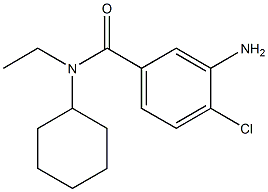 3-amino-4-chloro-N-cyclohexyl-N-ethylbenzamide Structure