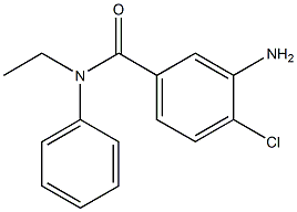 3-amino-4-chloro-N-ethyl-N-phenylbenzamide Structure