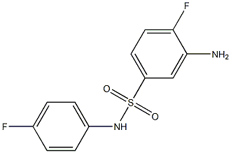 3-amino-4-fluoro-N-(4-fluorophenyl)benzene-1-sulfonamide Structure