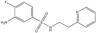 3-amino-4-fluoro-N-[2-(pyridin-2-yl)ethyl]benzene-1-sulfonamide Structure