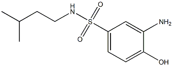 3-amino-4-hydroxy-N-(3-methylbutyl)benzene-1-sulfonamide 구조식 이미지