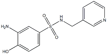 3-amino-4-hydroxy-N-(pyridin-3-ylmethyl)benzene-1-sulfonamide Structure