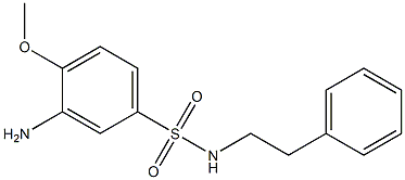 3-amino-4-methoxy-N-(2-phenylethyl)benzene-1-sulfonamide Structure