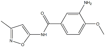 3-amino-4-methoxy-N-(3-methyl-1,2-oxazol-5-yl)benzamide 구조식 이미지