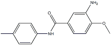 3-amino-4-methoxy-N-(4-methylphenyl)benzamide 구조식 이미지