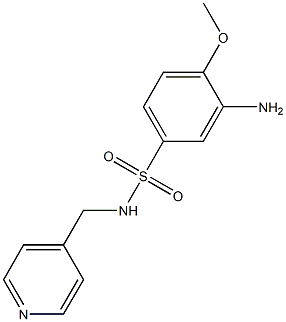 3-amino-4-methoxy-N-(pyridin-4-ylmethyl)benzene-1-sulfonamide Structure