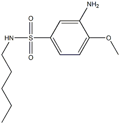 3-amino-4-methoxy-N-pentylbenzene-1-sulfonamide Structure