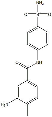 3-amino-4-methyl-N-(4-sulfamoylphenyl)benzamide Structure