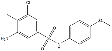 3-amino-5-chloro-N-(4-methoxyphenyl)-4-methylbenzene-1-sulfonamide Structure