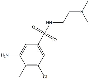 3-amino-5-chloro-N-[2-(dimethylamino)ethyl]-4-methylbenzene-1-sulfonamide 구조식 이미지