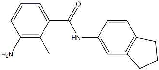 3-amino-N-(2,3-dihydro-1H-inden-5-yl)-2-methylbenzamide 구조식 이미지