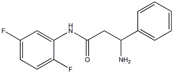 3-amino-N-(2,5-difluorophenyl)-3-phenylpropanamide 구조식 이미지