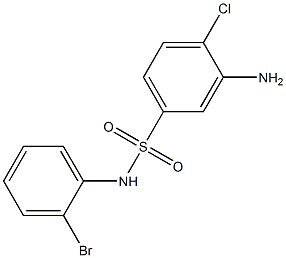 3-amino-N-(2-bromophenyl)-4-chlorobenzene-1-sulfonamide Structure