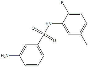 3-amino-N-(2-fluoro-5-methylphenyl)benzene-1-sulfonamide 구조식 이미지