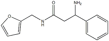3-amino-N-(2-furylmethyl)-3-phenylpropanamide 구조식 이미지