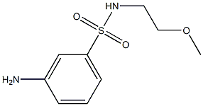3-amino-N-(2-methoxyethyl)benzenesulfonamide 구조식 이미지