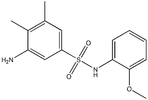 3-amino-N-(2-methoxyphenyl)-4,5-dimethylbenzene-1-sulfonamide Structure