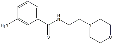 3-amino-N-(2-morpholin-4-ylethyl)benzamide 구조식 이미지