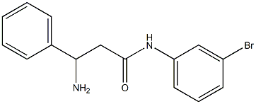 3-amino-N-(3-bromophenyl)-3-phenylpropanamide 구조식 이미지