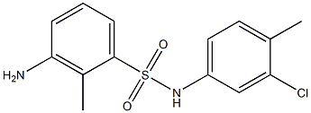 3-amino-N-(3-chloro-4-methylphenyl)-2-methylbenzene-1-sulfonamide 구조식 이미지