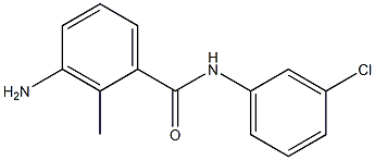3-amino-N-(3-chlorophenyl)-2-methylbenzamide 구조식 이미지