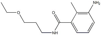 3-amino-N-(3-ethoxypropyl)-2-methylbenzamide 구조식 이미지
