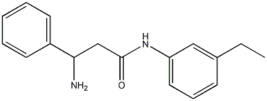 3-amino-N-(3-ethylphenyl)-3-phenylpropanamide Structure